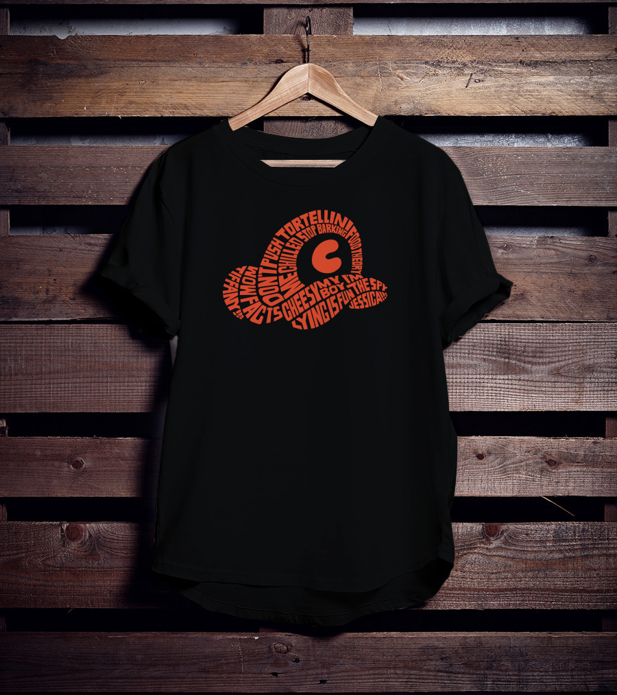 Chilled Chaos Don't Push Tortellini Cheesy Boy Lying Squirrel Jessica STOP Barking T-Shirt