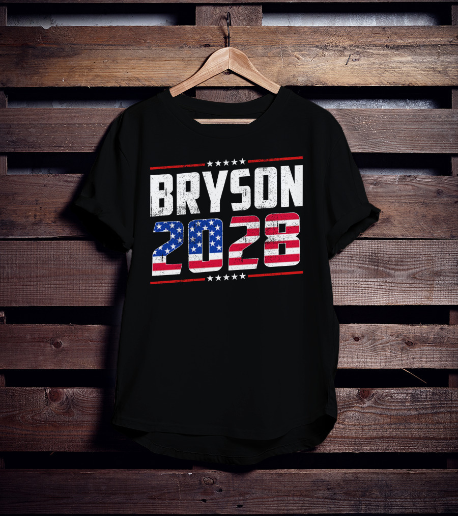 BRYSON 2028 American Flag Stars Stripes T-Shirt