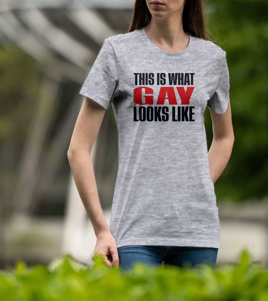 This Is What Gay Looks Like Bold Red T-Shirt