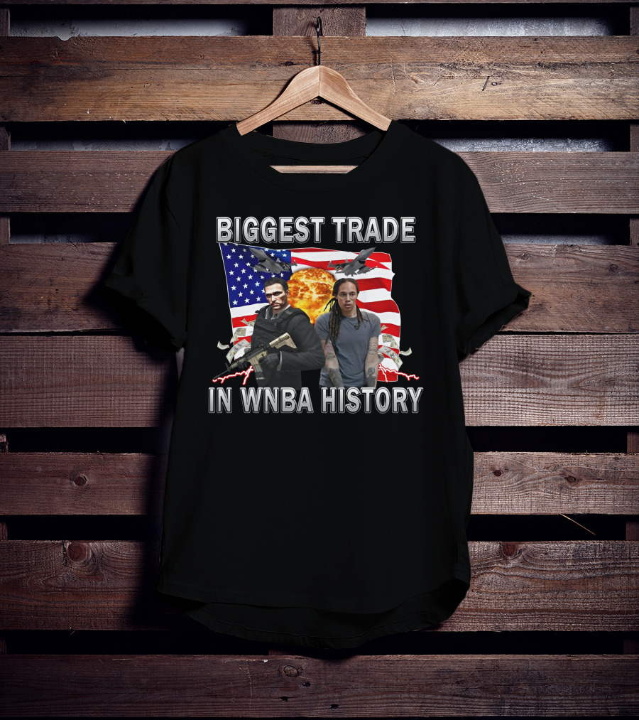 Biggest Trade In WNBA History American Flag Explosion Airplanes Helicopters Cash Players T-Shirt