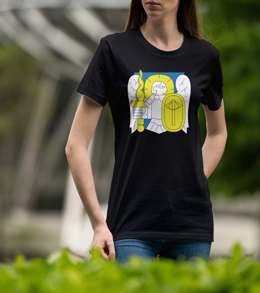 Kyiv Archangel With Torch And Shield Iconic T-Shirt