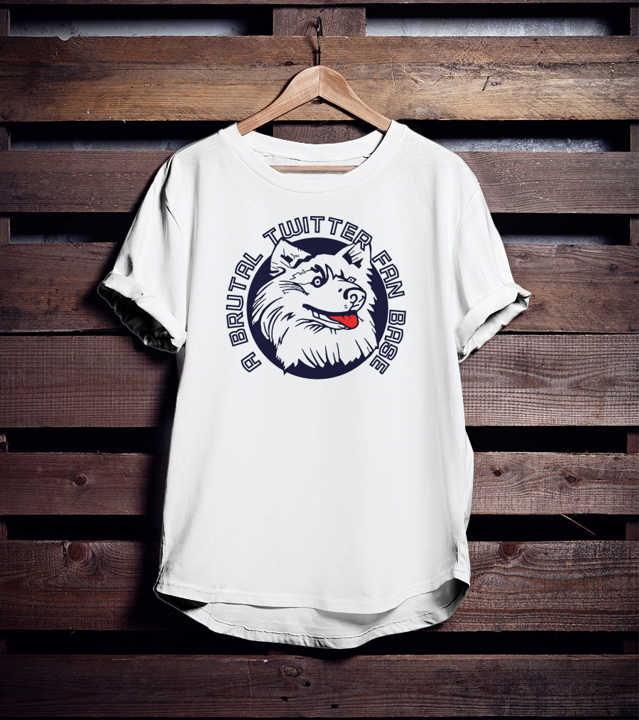 A Brutal Twitter Fan Base Wolf Face T-Shirt