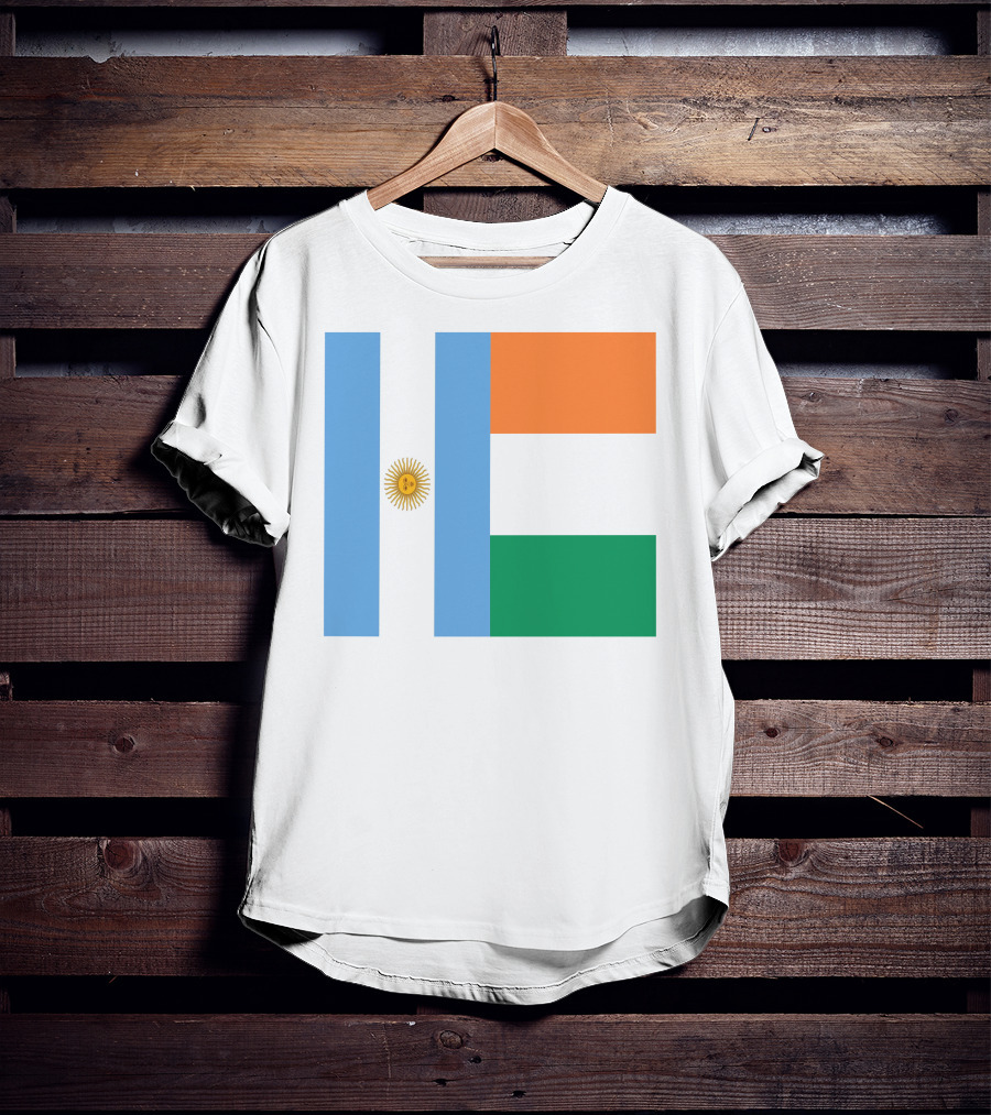 Argentina Flag Ireland Flag T-Shirt