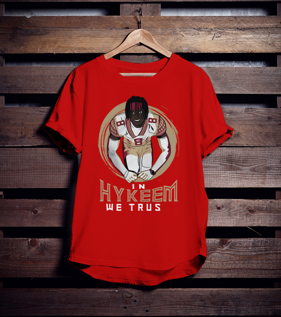 Hykeem Football Embrace Number 8 In Hykeem We Trust T-Shirt