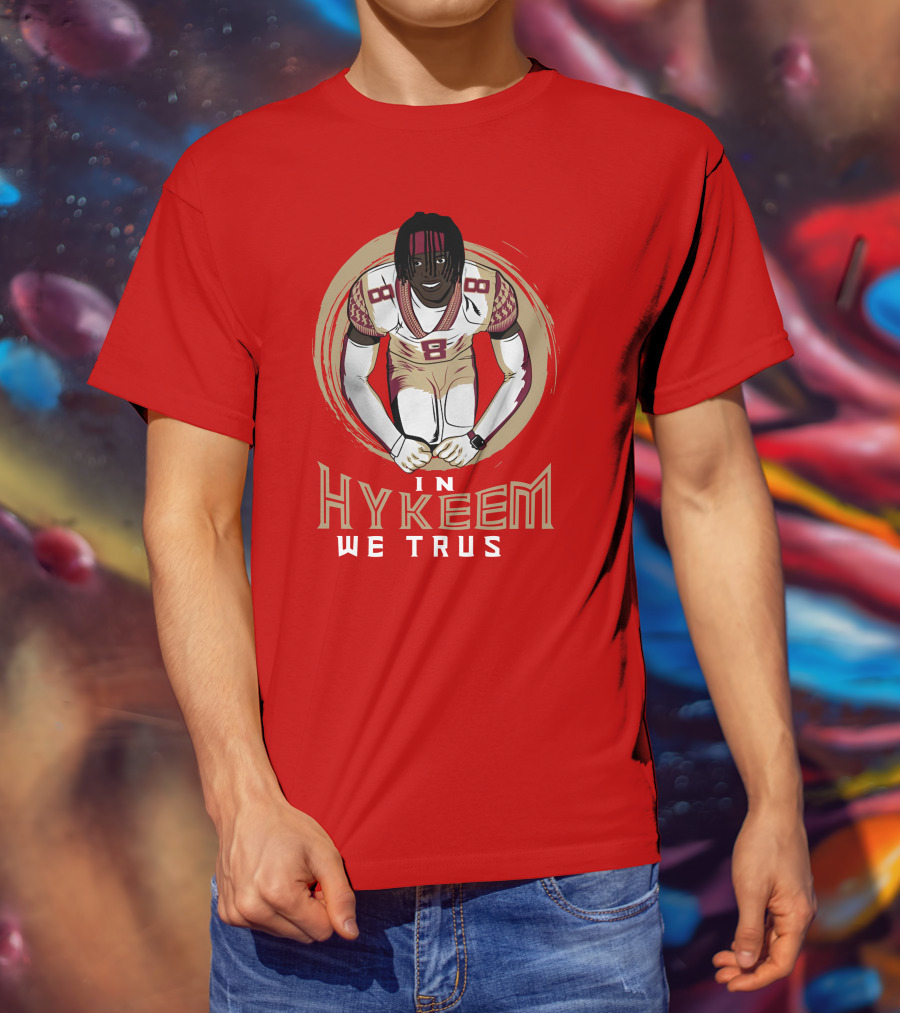 Hykeem Football Embrace Number 8 In Hykeem We Trust T-Shirt