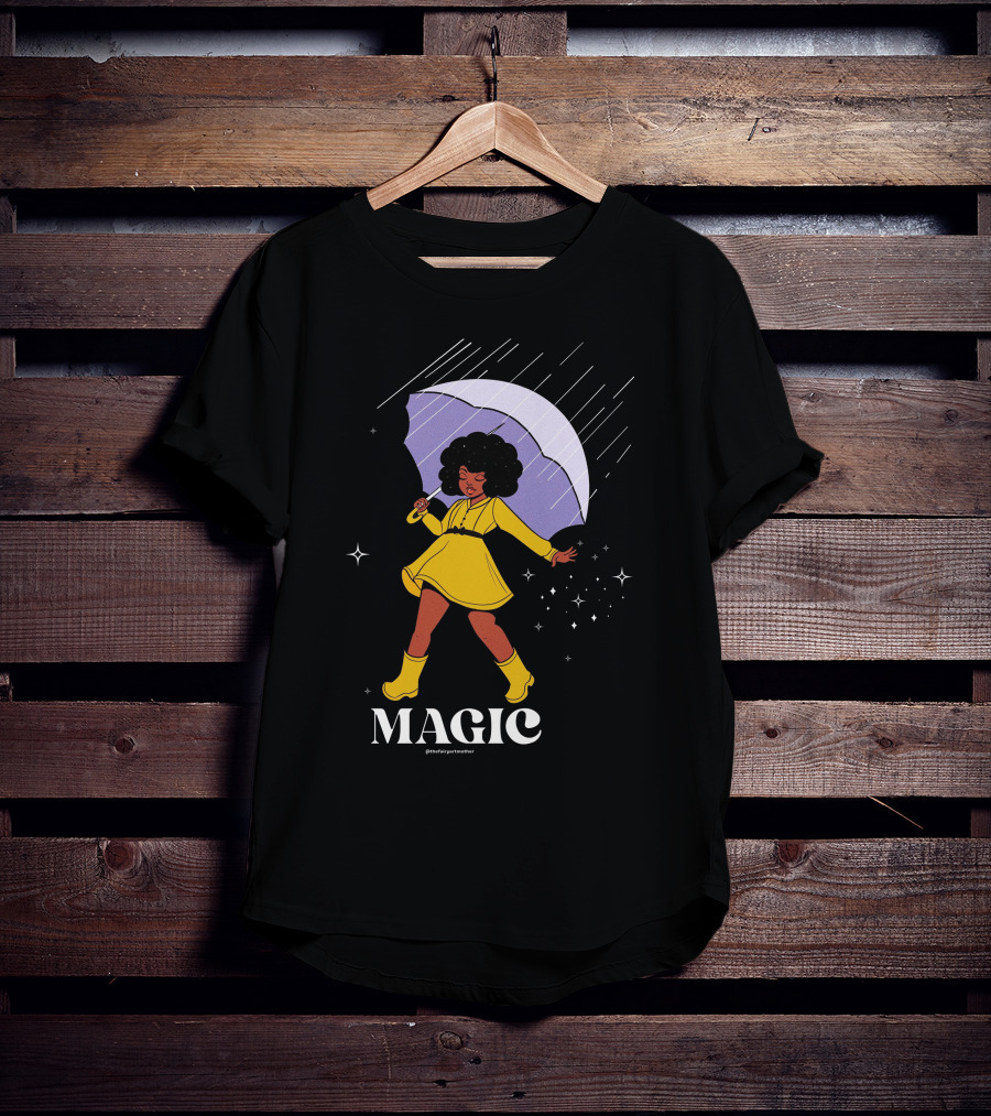 MAGIC TheFairyArtMother Rain Dance In Yellow Dress T-Shirt