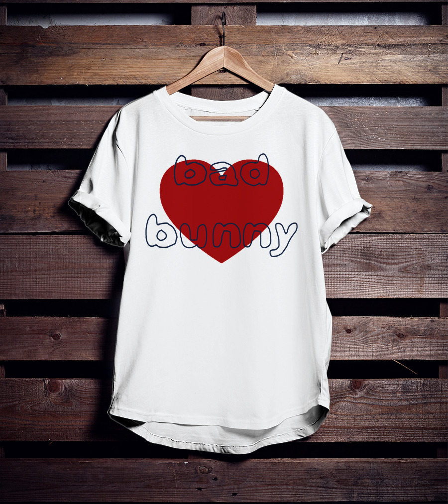 Bad Bunny Red Heart Sanbenito T-Shirt