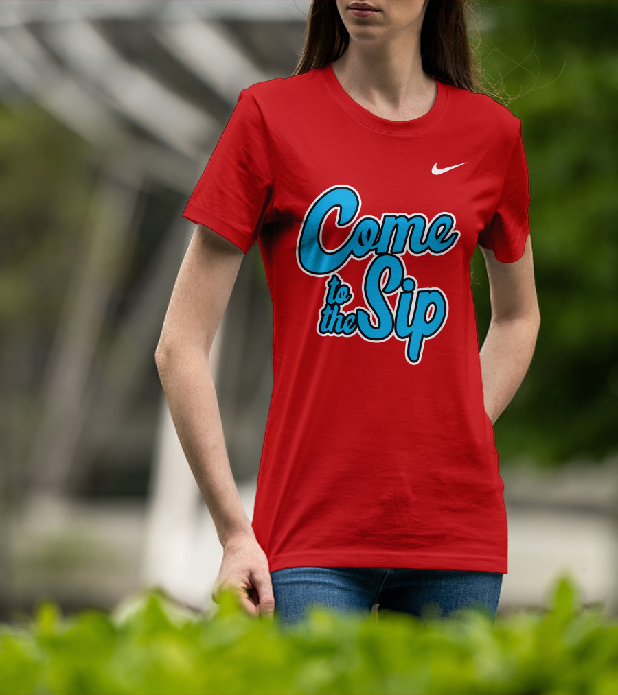 Kelvin Bolden Come To The Sip Red And Blue Script T-Shirt