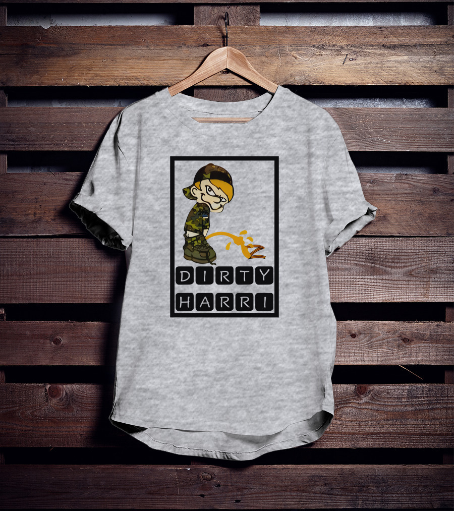 Dirty Harri Peeing Camo Kid T-Shirt