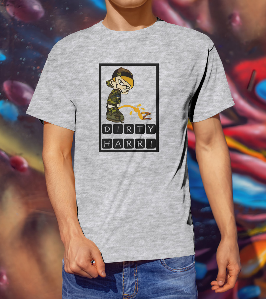 Dirty Harri Peeing Camo Kid T-Shirt