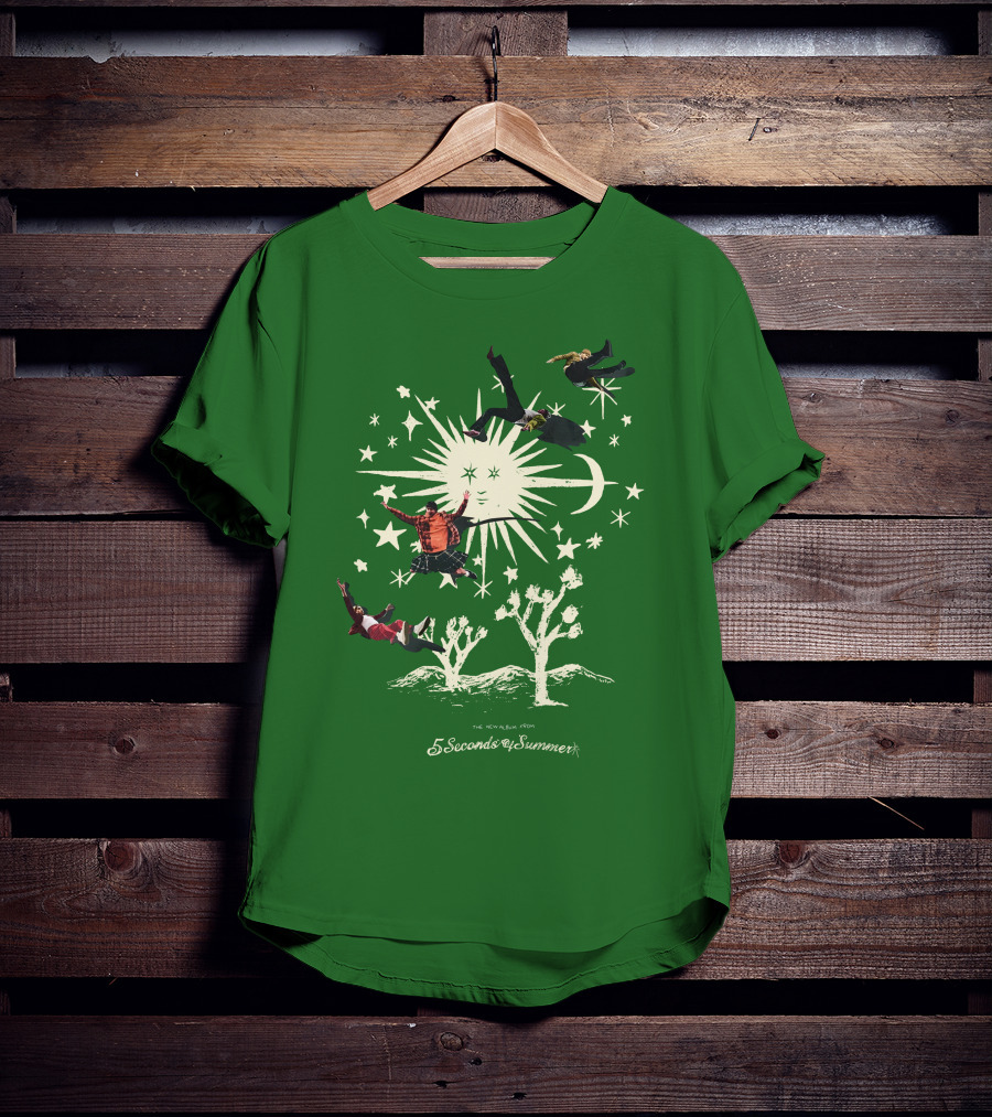5 Seconds Of Summer The New Album Promo Desert Sun Starry Sky T-Shirt