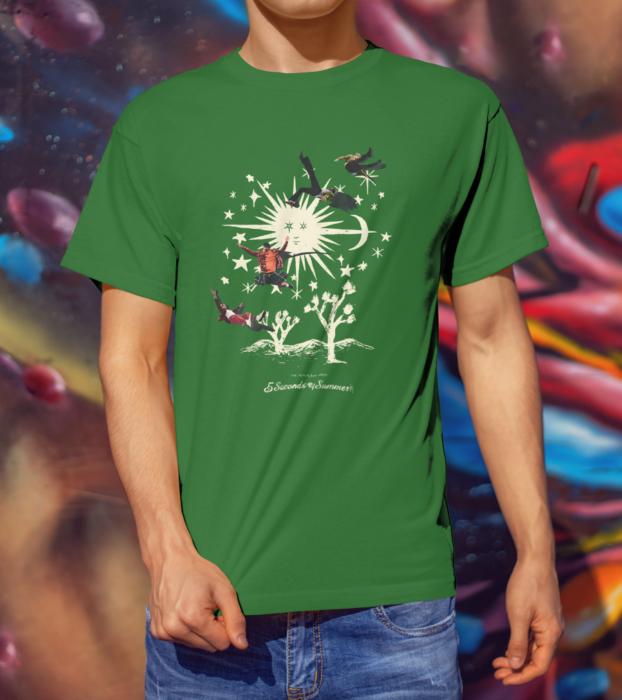 5 Seconds Of Summer The New Album Promo Desert Sun Starry Sky T-Shirt