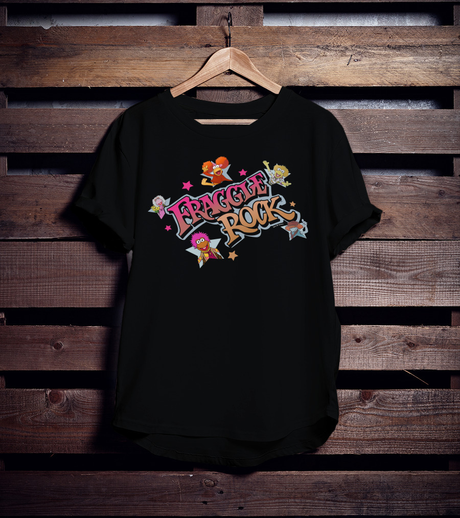 Fraggle Rock Characters With Stars T-Shirt