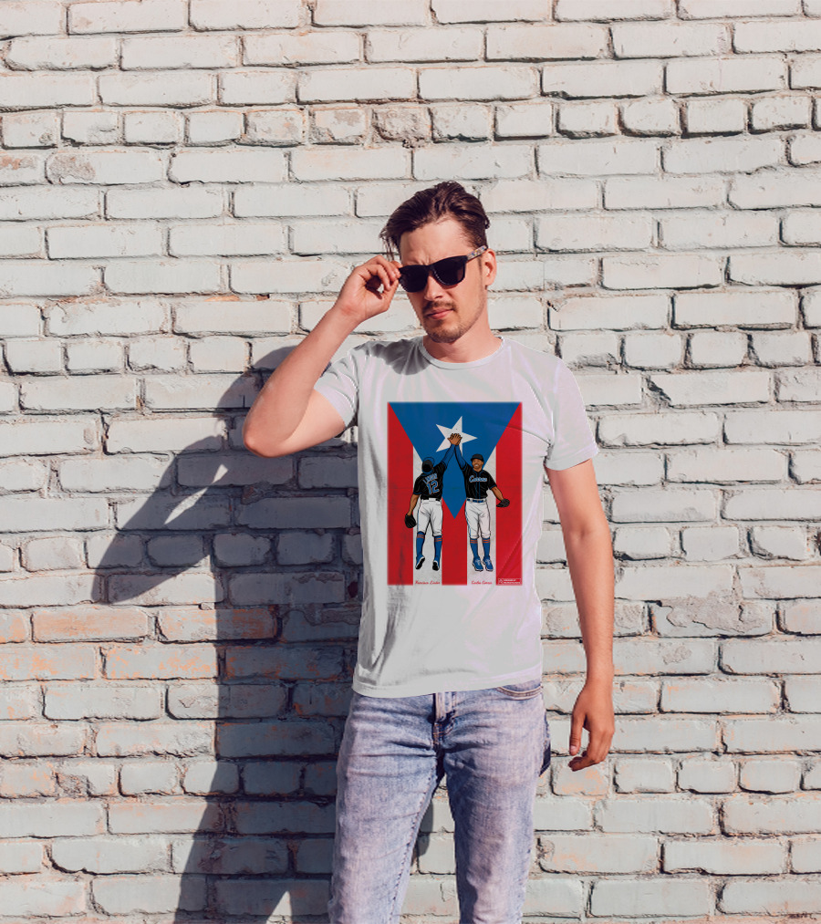 Francisco Lindor Carlos Correa Puerto Rican Baseball Unity T-Shirt
