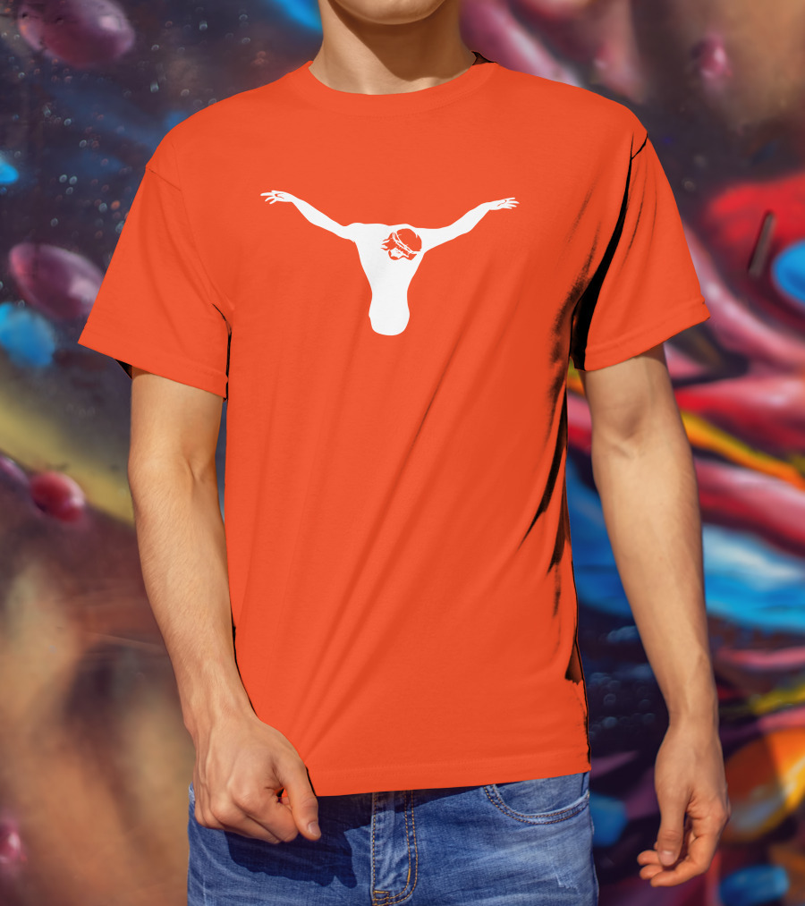 Texas Longhorns Jesus Crucifixion Silhouette Burnt Orange T-Shirt
