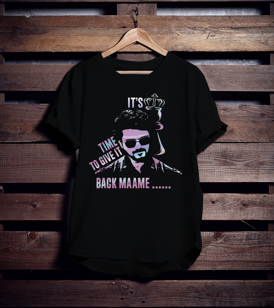 Bangalore Tamil Pasanga It's Time To Give It Back Maame With Chess King T-Shirt
