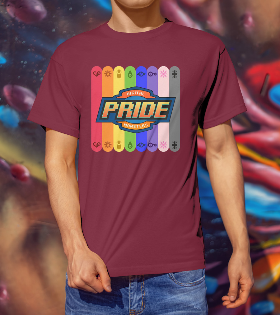 Indigothehimbo Digital Pride Monsters Rainbow Symbol Collection T-Shirt