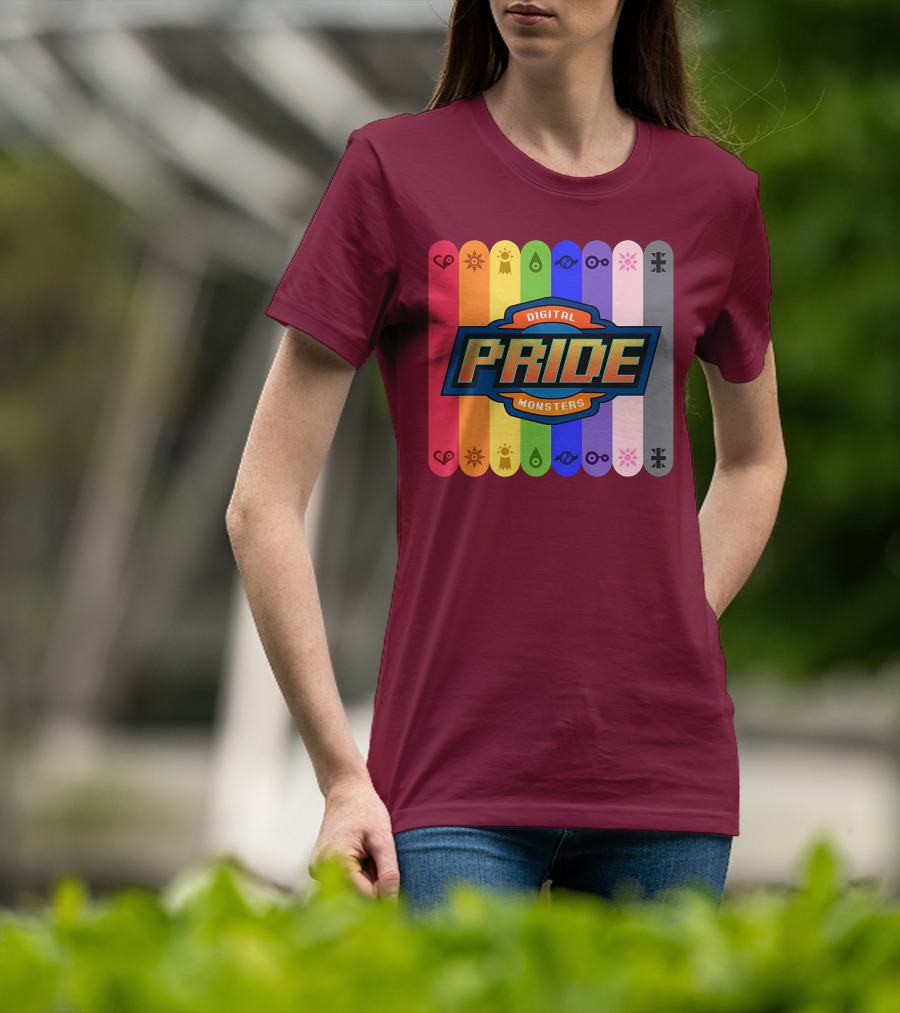 Indigothehimbo Digital Pride Monsters Rainbow Symbol Collection T-Shirt