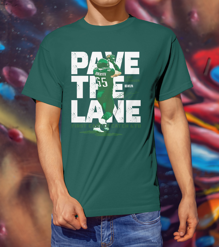 Pave The Lane Johnson NFLPA First Career Catch And TD T-Shirt