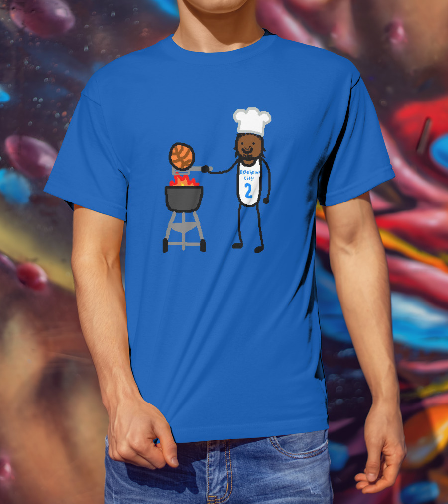 Nba Paint Shai Grill-Geous Alexander Oklahoma City Chef Basketball T-Shirt