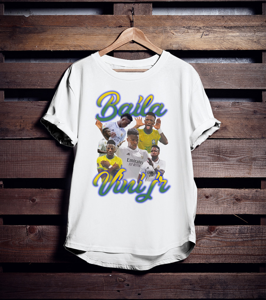 Baila Vini Jr Celebrating Iconic Soccer Moments T-Shirt