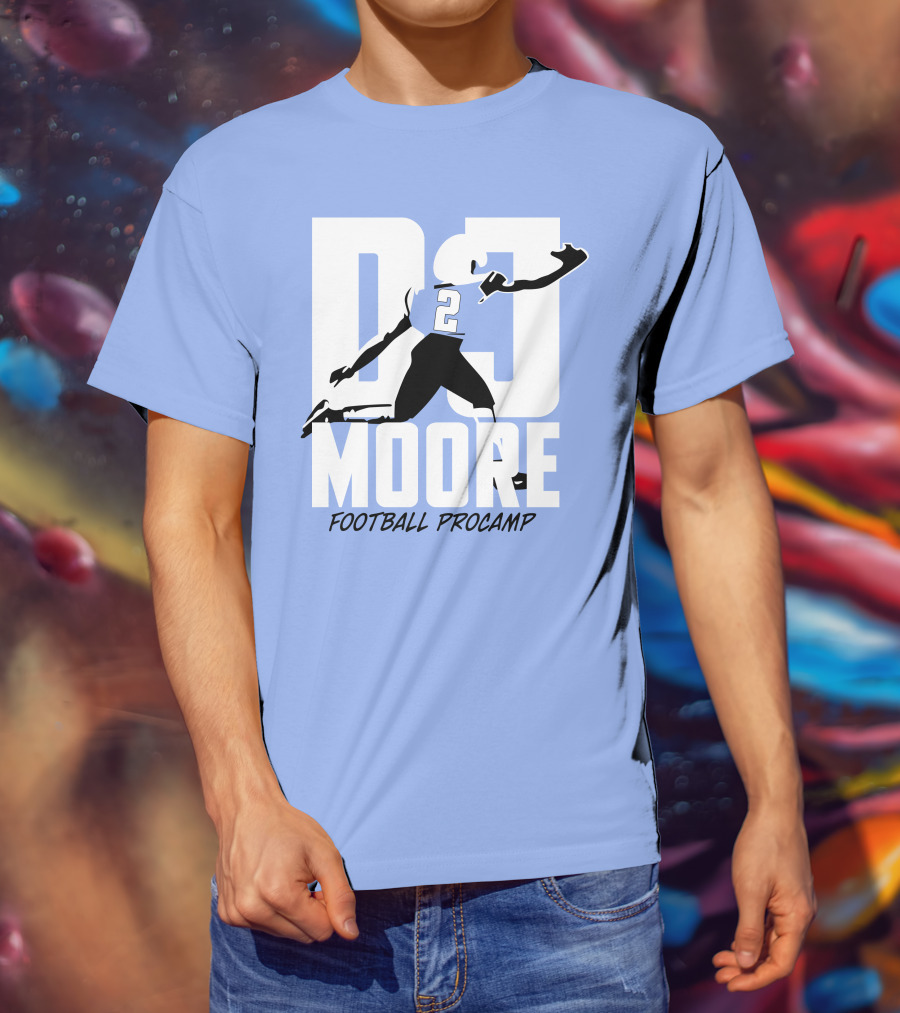 DJ Moore Football Procamp Athlete Number 2 Dynamic Movement T-Shirt