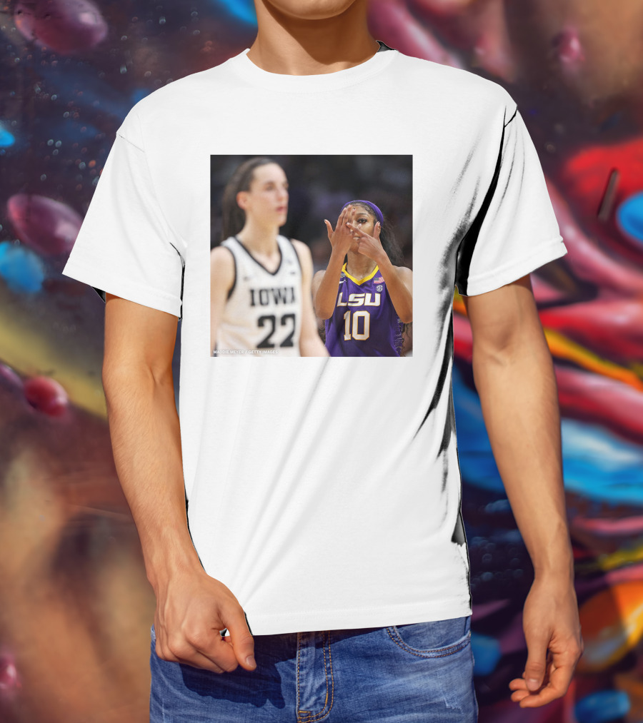 LSU Reese 10 Makes You Can’t See Me Gesture Against Iowa T-Shirt