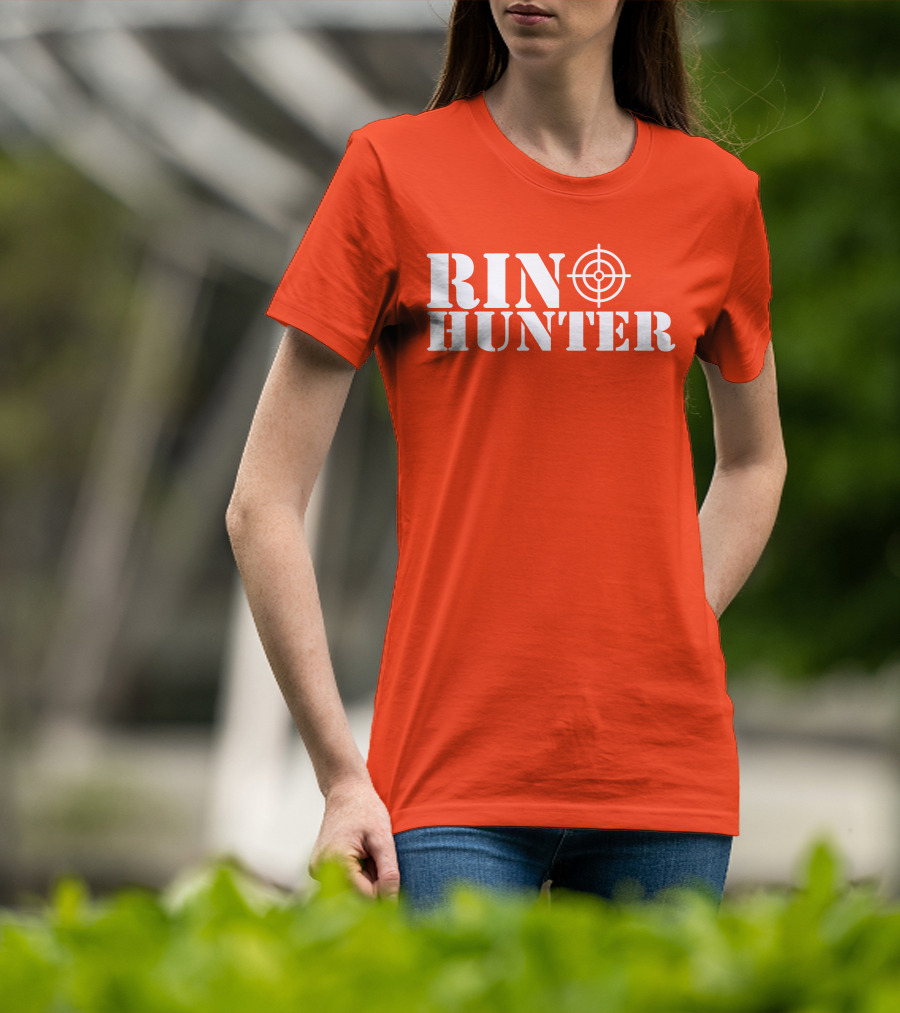 Rin Hunter Target Text Bold Red T-Shirt