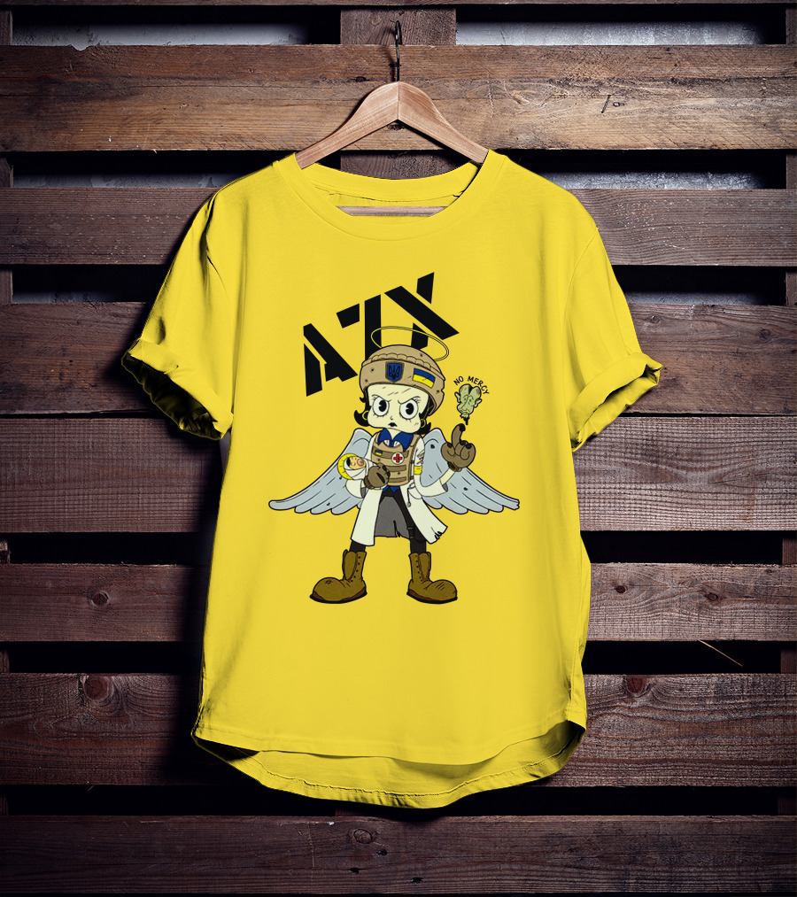 Azov Guardian Sunflower No Mercy Angel T-Shirt