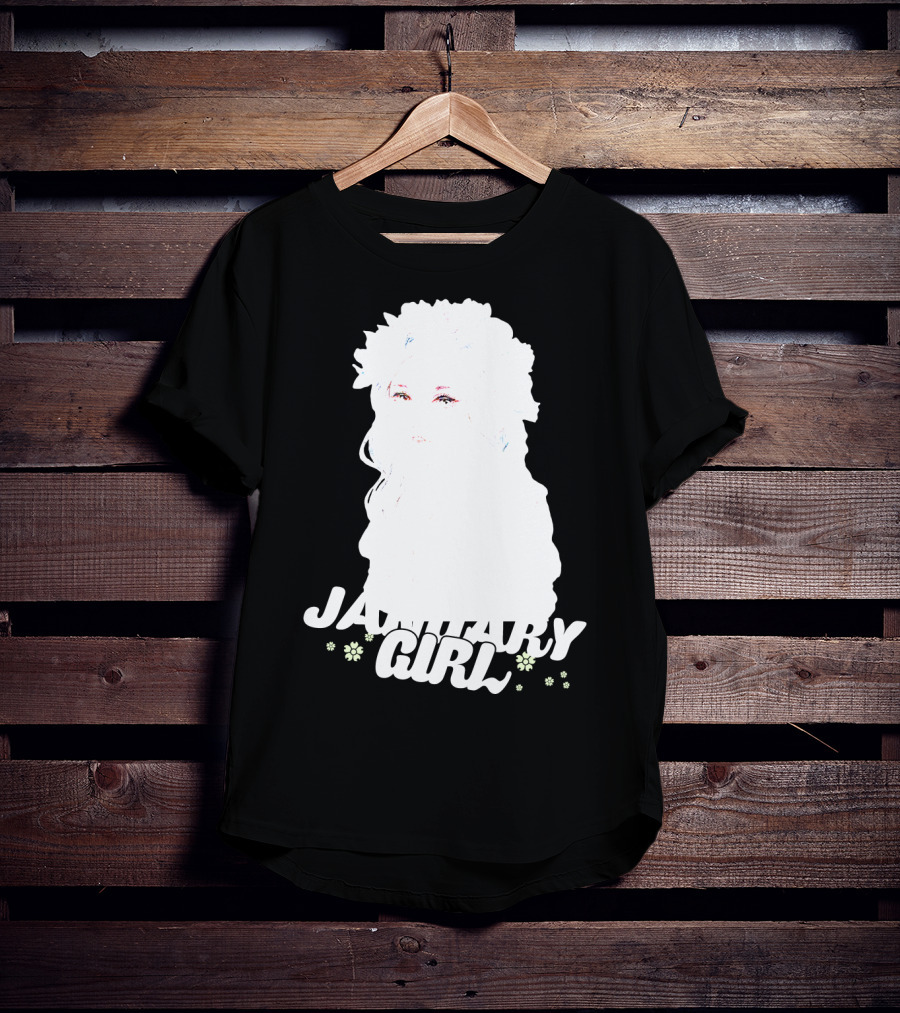 January Girl Floral Birthday T-Shirt
