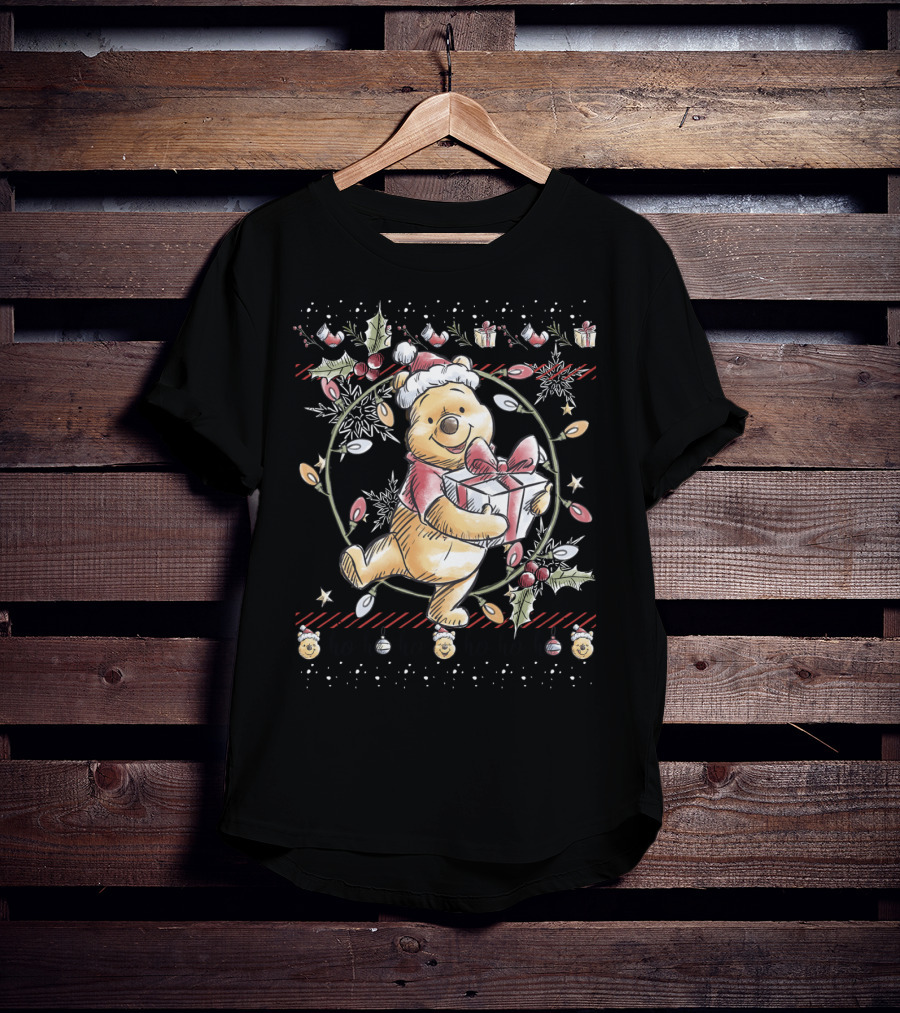 Disney Winnie The Pooh Christmas Ho Ho Ho T-Shirt