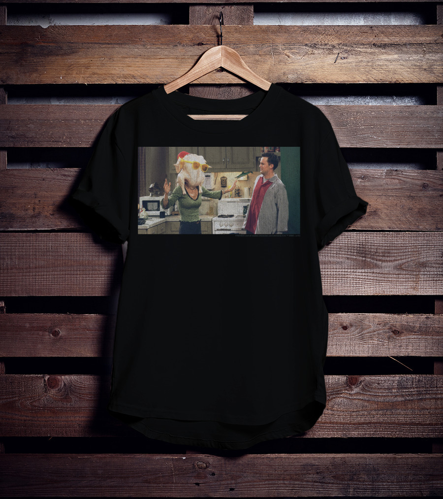 Friends Thanksgiving Monica Turkey Head Scene T-Shirt