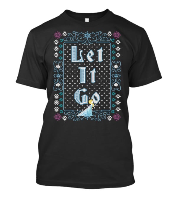 Frozen Elsa Let It Go Snowflake T-Shirt