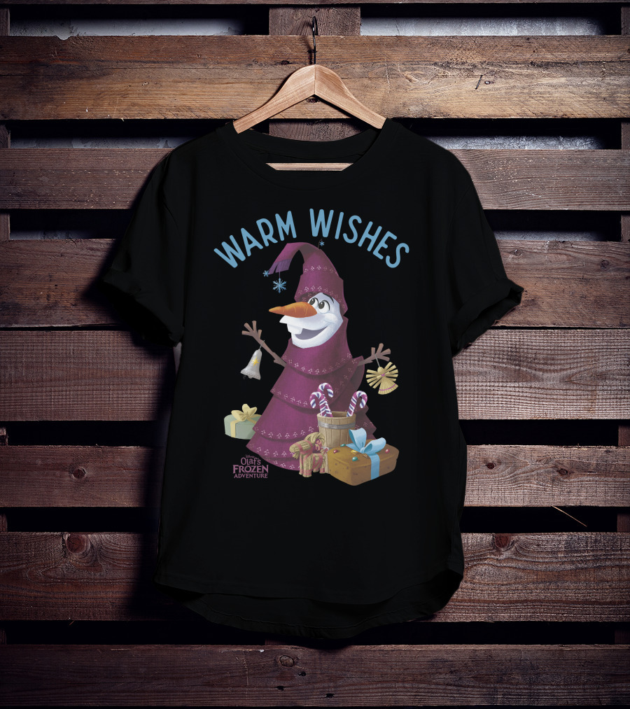 Olaf's Frozen Adventure Warm Wishes Holiday Gifts T-Shirt