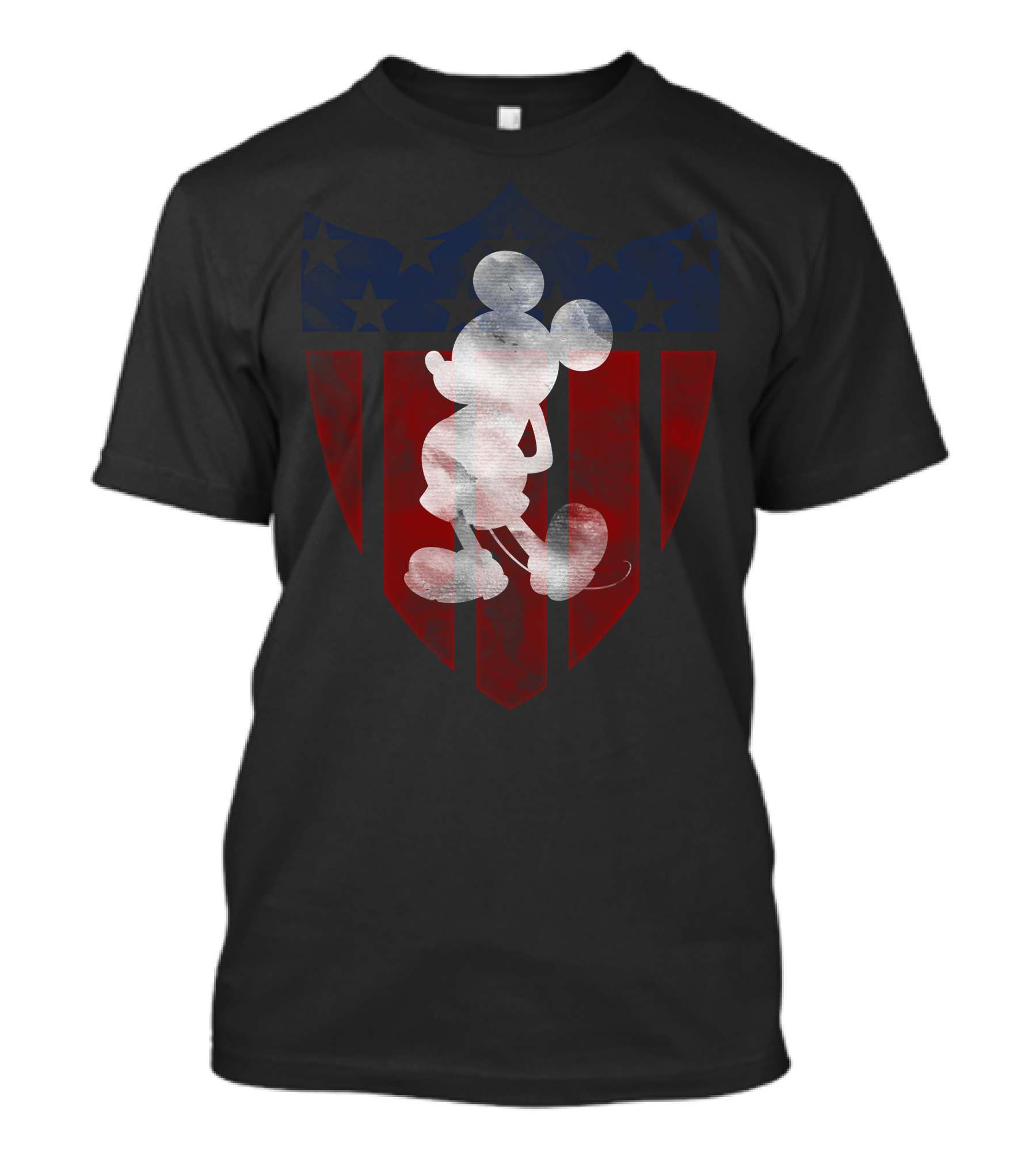 Vintage Disney Mickey Mouse Americana Shield T-Shirt