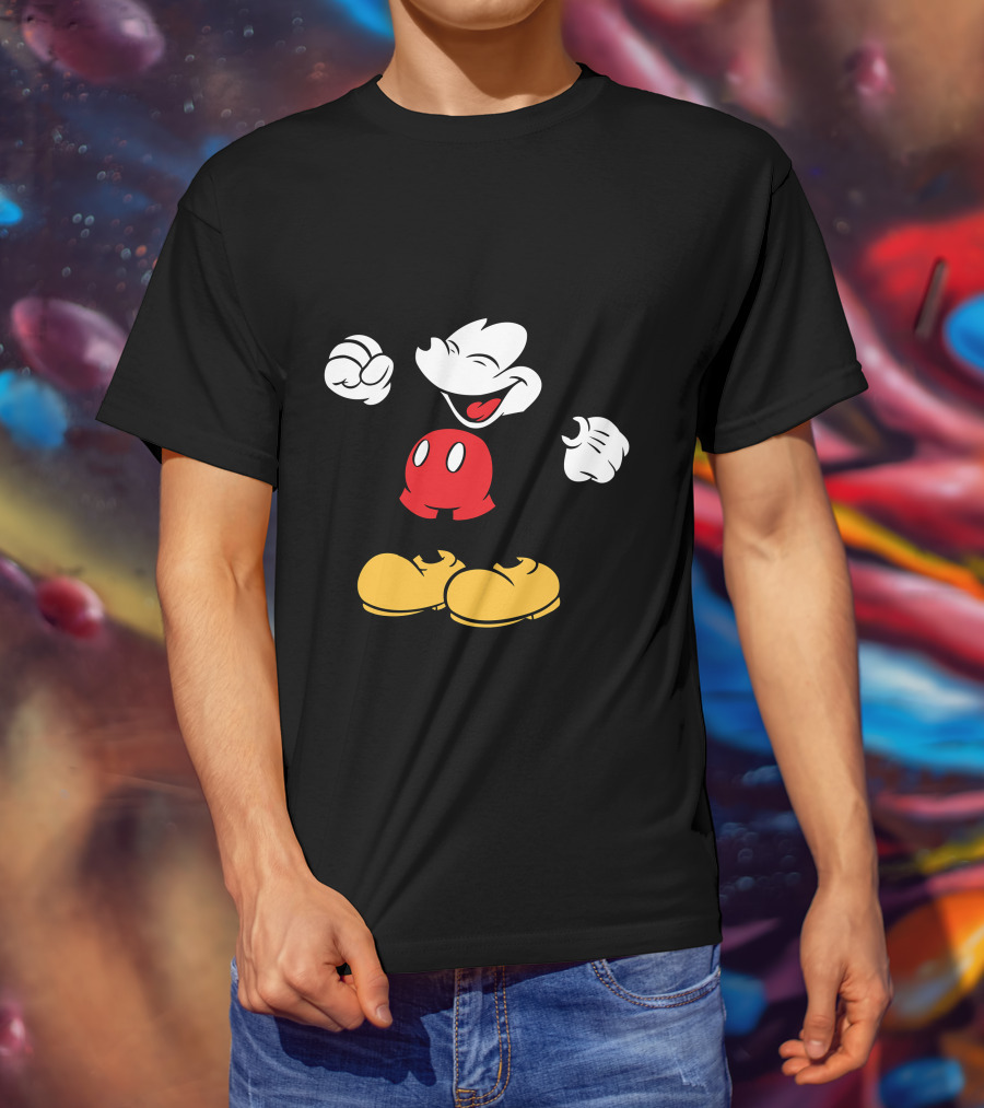 Mickey Mouse Classic Cheerful Disney Character T-Shirt