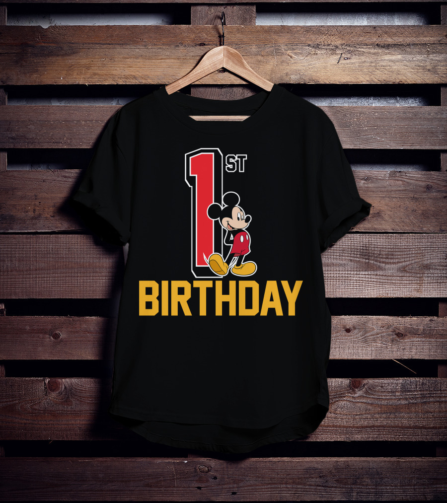 Disney Mickey Mouse 1st Birthday T-Shirt