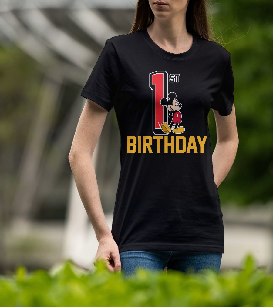 Disney Mickey Mouse 1st Birthday T-Shirt