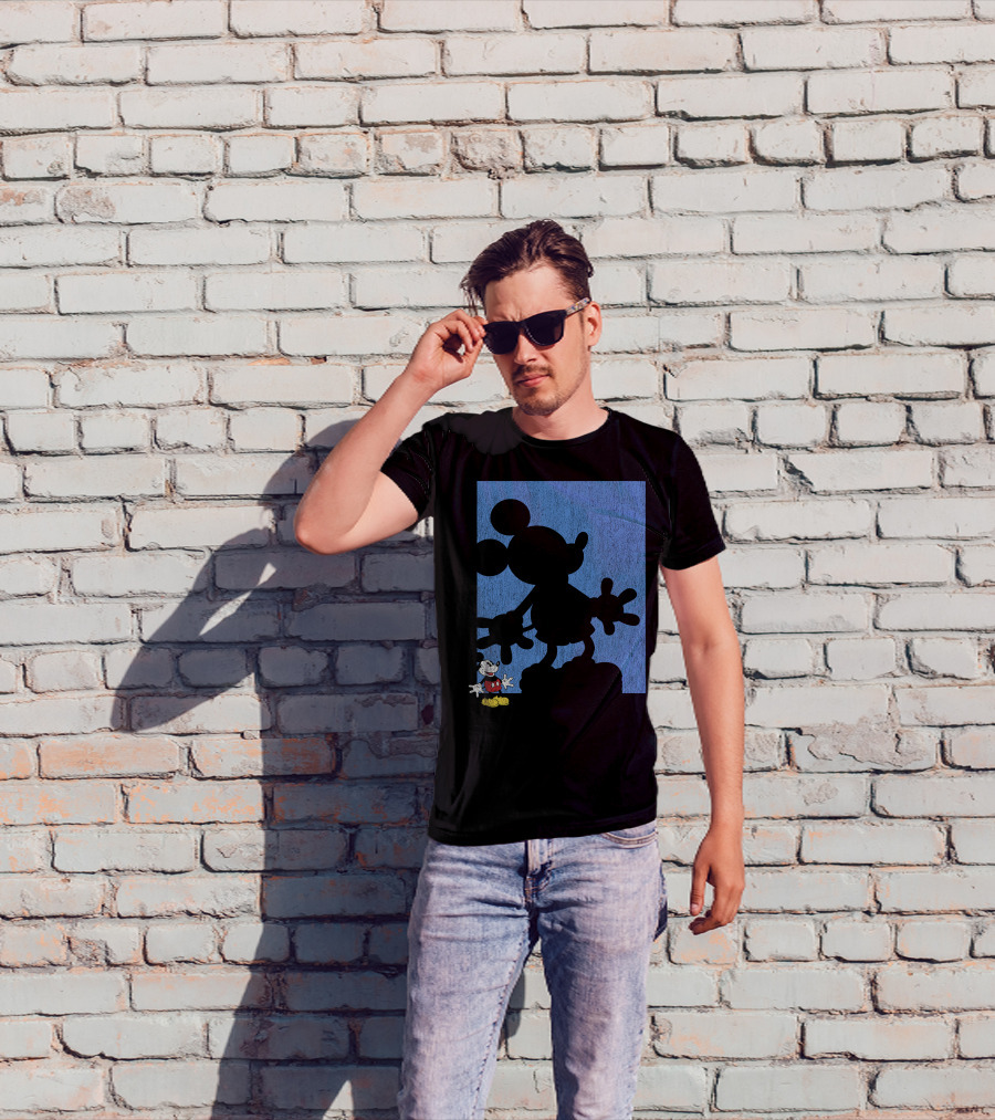 Disney Mickey Mouse Shadow Classic Iconic Pose T-Shirt