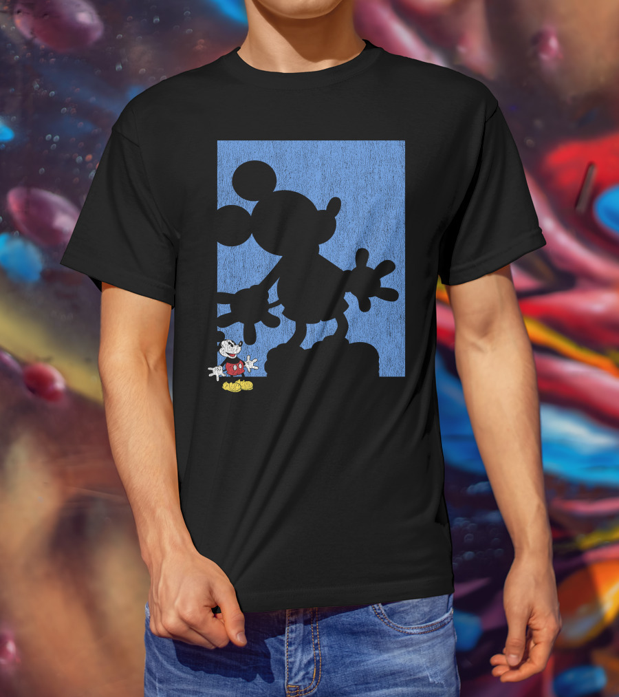 Disney Mickey Mouse Shadow Classic Iconic Pose T-Shirt