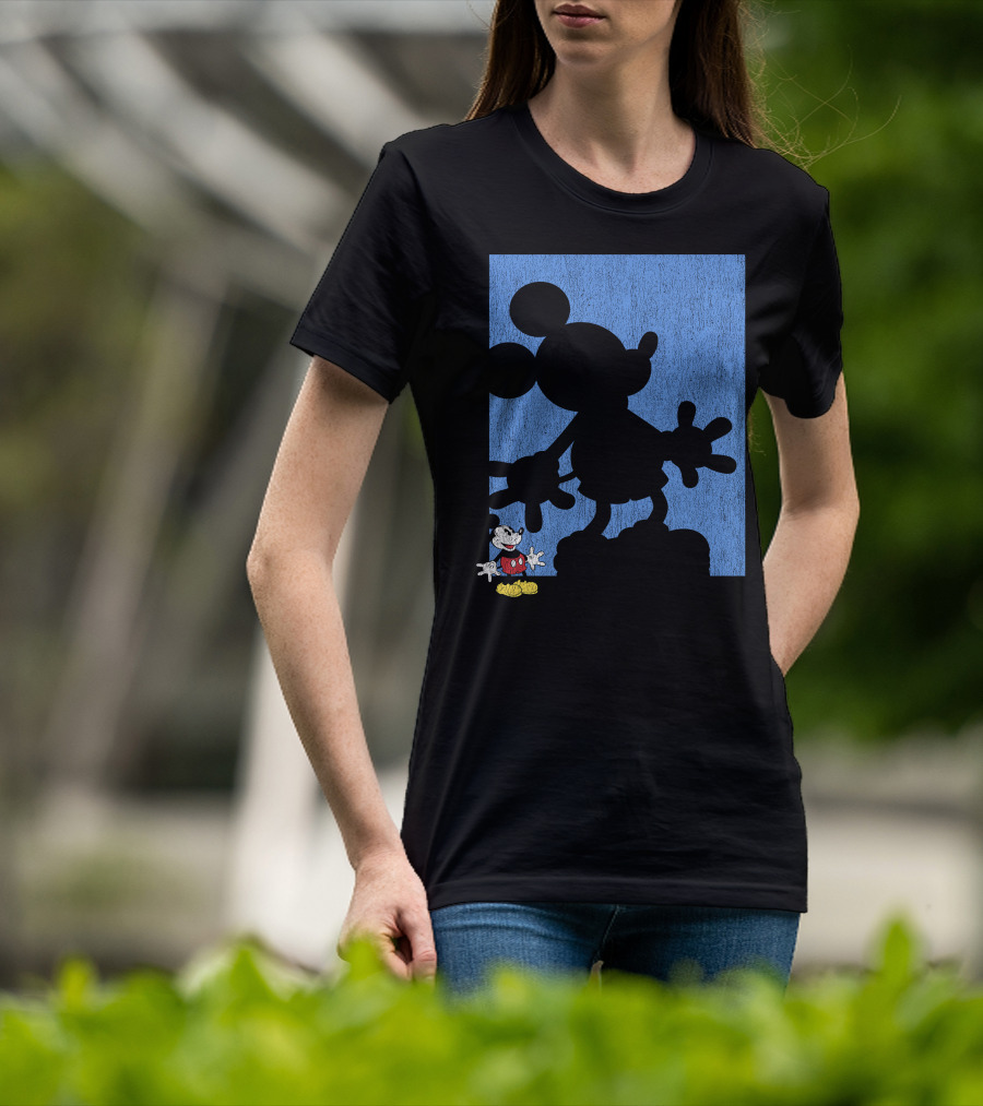 Disney Mickey Mouse Shadow Classic Iconic Pose T-Shirt