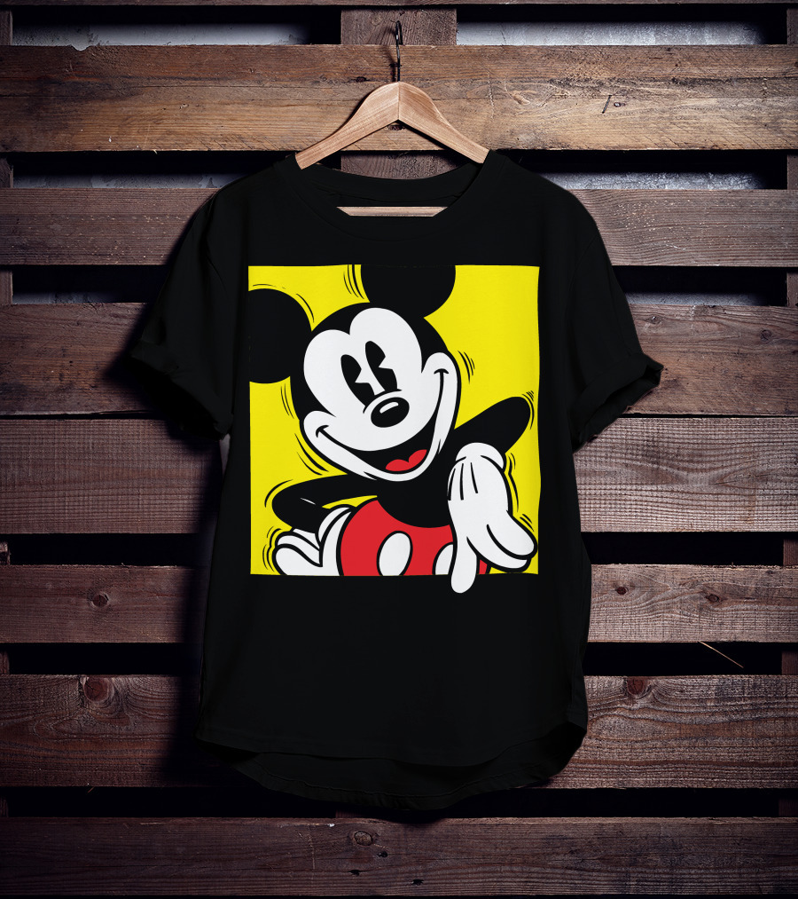 Mickey Mouse Vintage Yellow Frame Disney T-Shirt