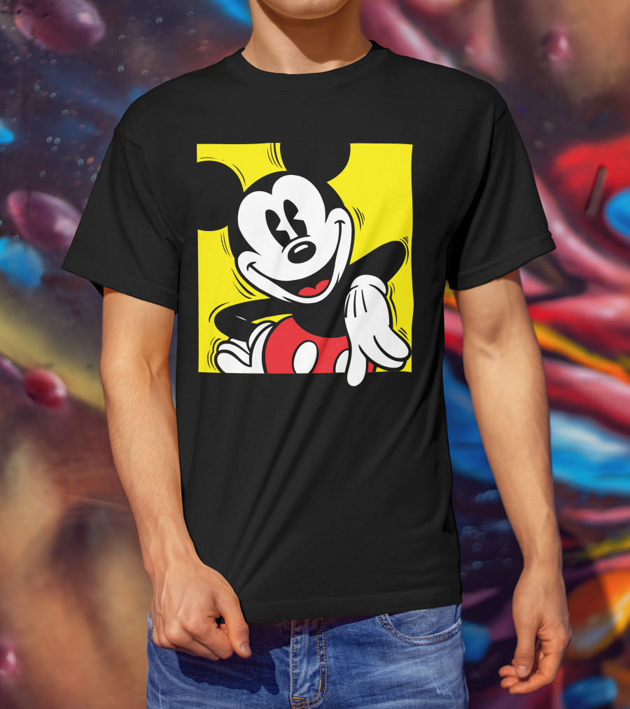 Mickey Mouse Vintage Yellow Frame Disney T-Shirt