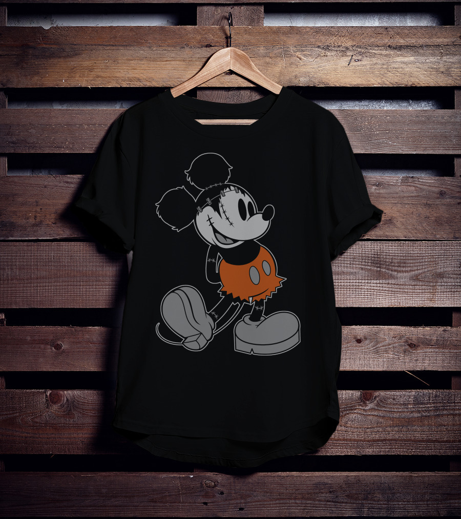 Disney FrankenMickey Halloween Character Mash-Up T-Shirt