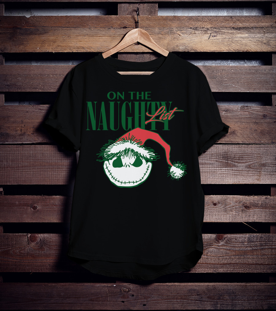 Nightmare Before Christmas On The Naughty List T-Shirt