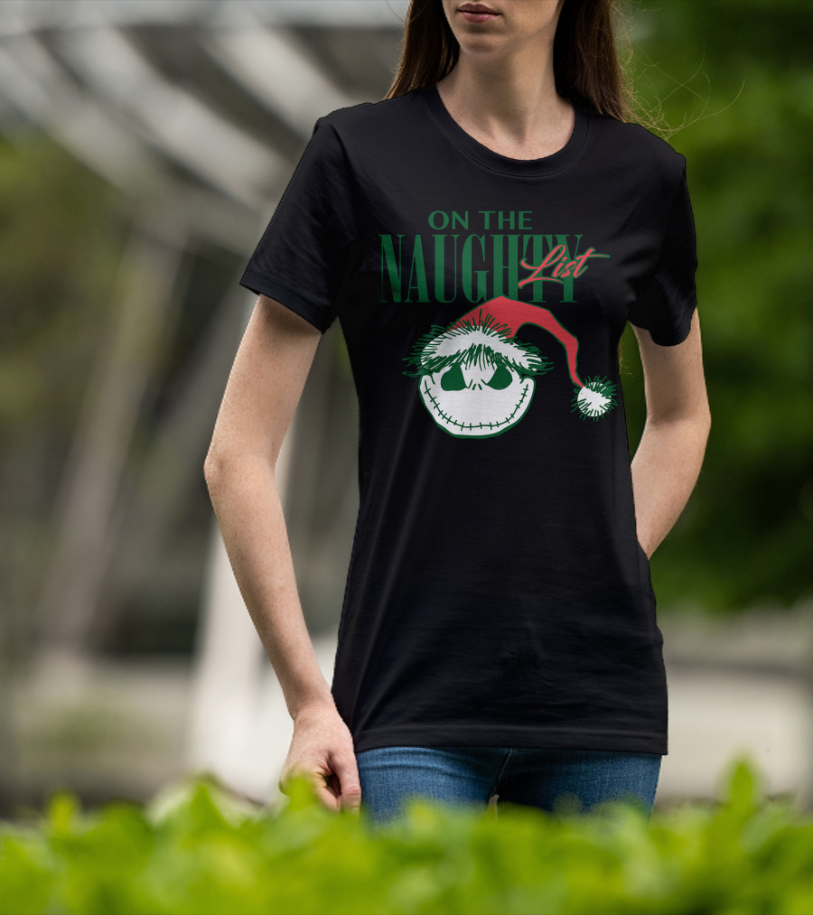 Nightmare Before Christmas On The Naughty List T-Shirt