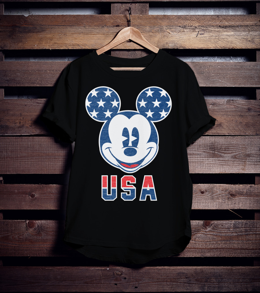 Disney USA Stars Happy Mickey Mouse T-Shirt
