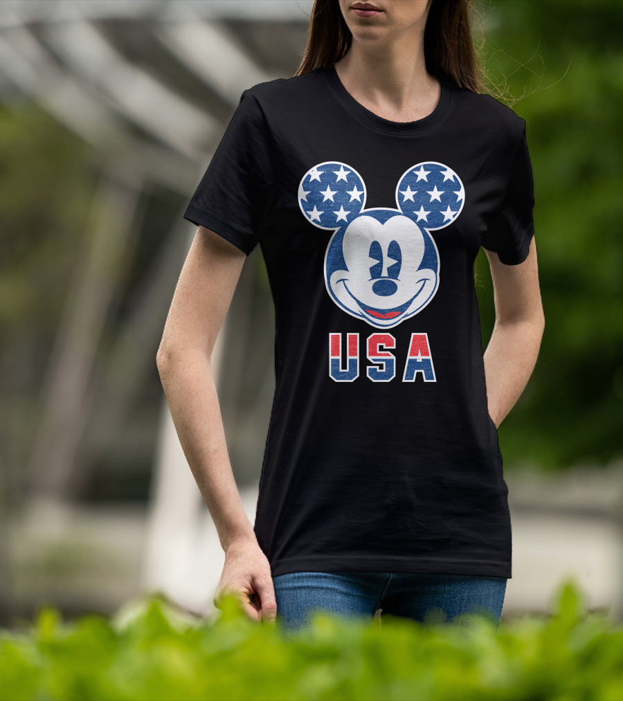 Disney USA Stars Happy Mickey Mouse T-Shirt