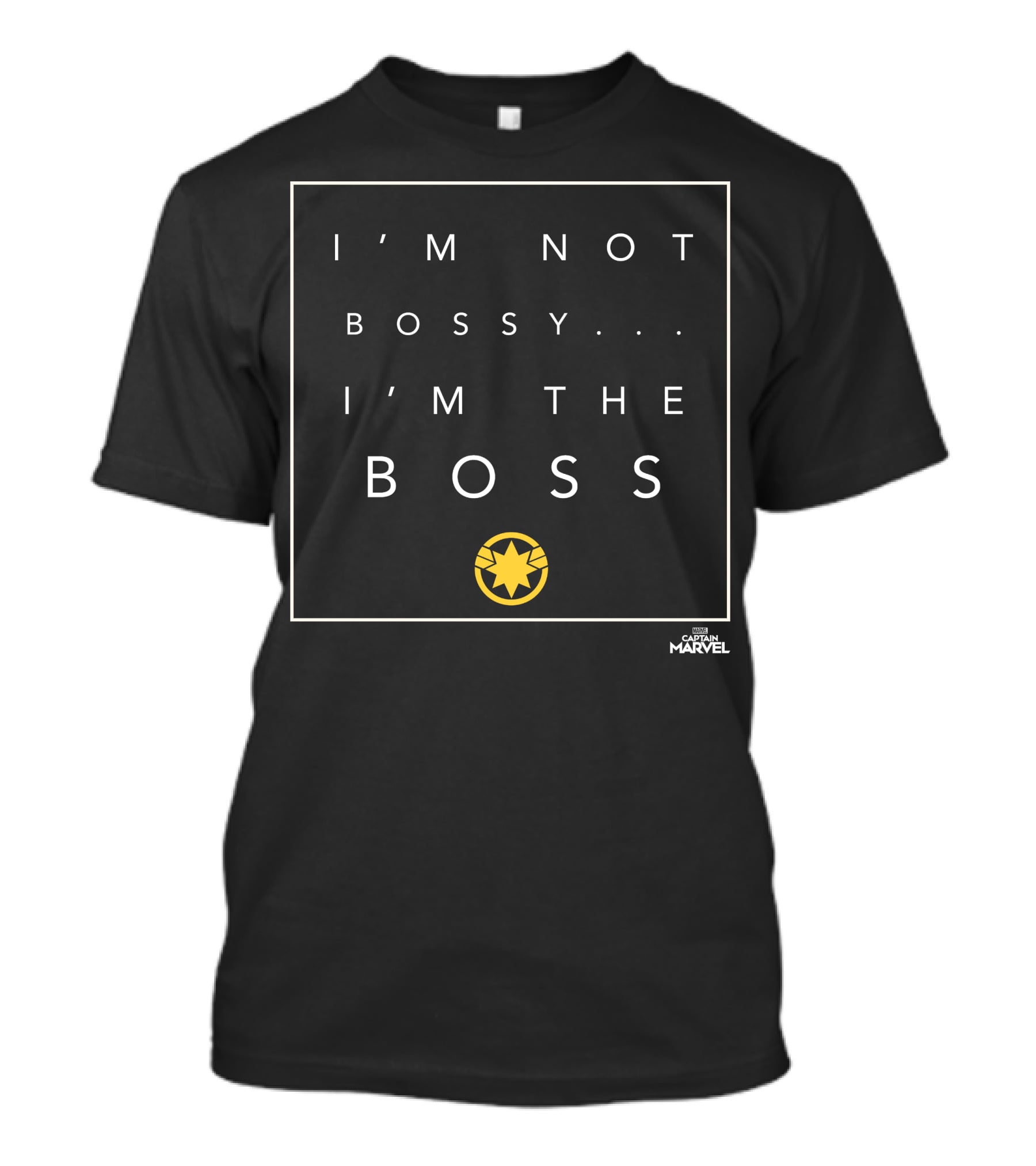 I'm Not Bossy I'm The Boss Captain Marvel Star T-Shirt