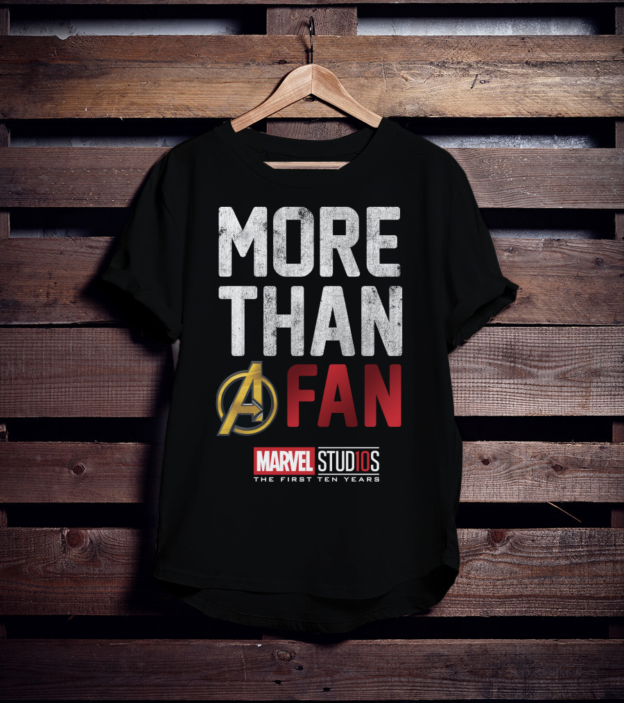 Marvel Studios Avengers More Than A Fan The First Ten Years T-Shirt